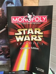 1999 Monopoly STAR WARS Episode 1 Collector Edition 3D Game Board Complete