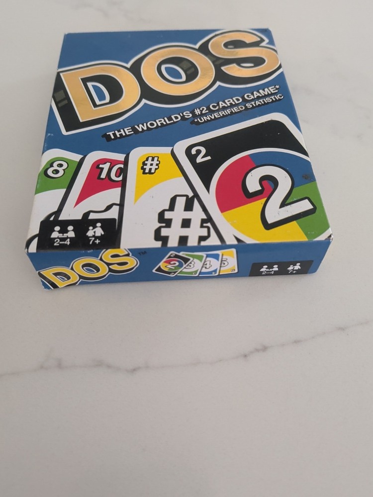 Mattel Uno Dos Second Edition Card Game for 2 to 4 Players Ages 7 Years and Up