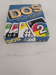 Mattel Uno Dos Second Edition Card Game for 2 to 4 Players Ages 7 Years and Up