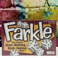 FARKLE Classic Dice Rolling Risk Taking Game Patch Products Ages 8+ Sealed NEW!
