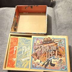 Flick ’em Up! Board Game Original Wooden Crate Version 2015 2-10 8+ Complete