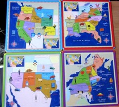 eeBoo United States Map US Geography Bingo Ages 5 Up Educational Game