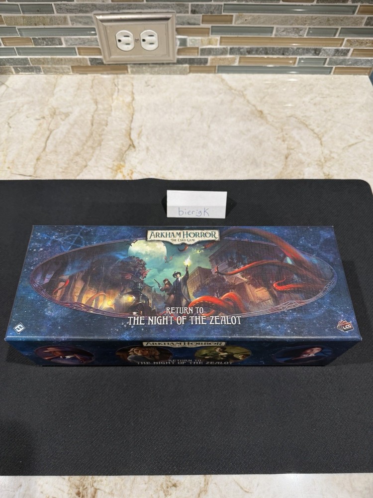 RETURN TO THE NIGHT OF THE ZEALOT – Open Box Sealed cards Complete ARKHAM HORROR