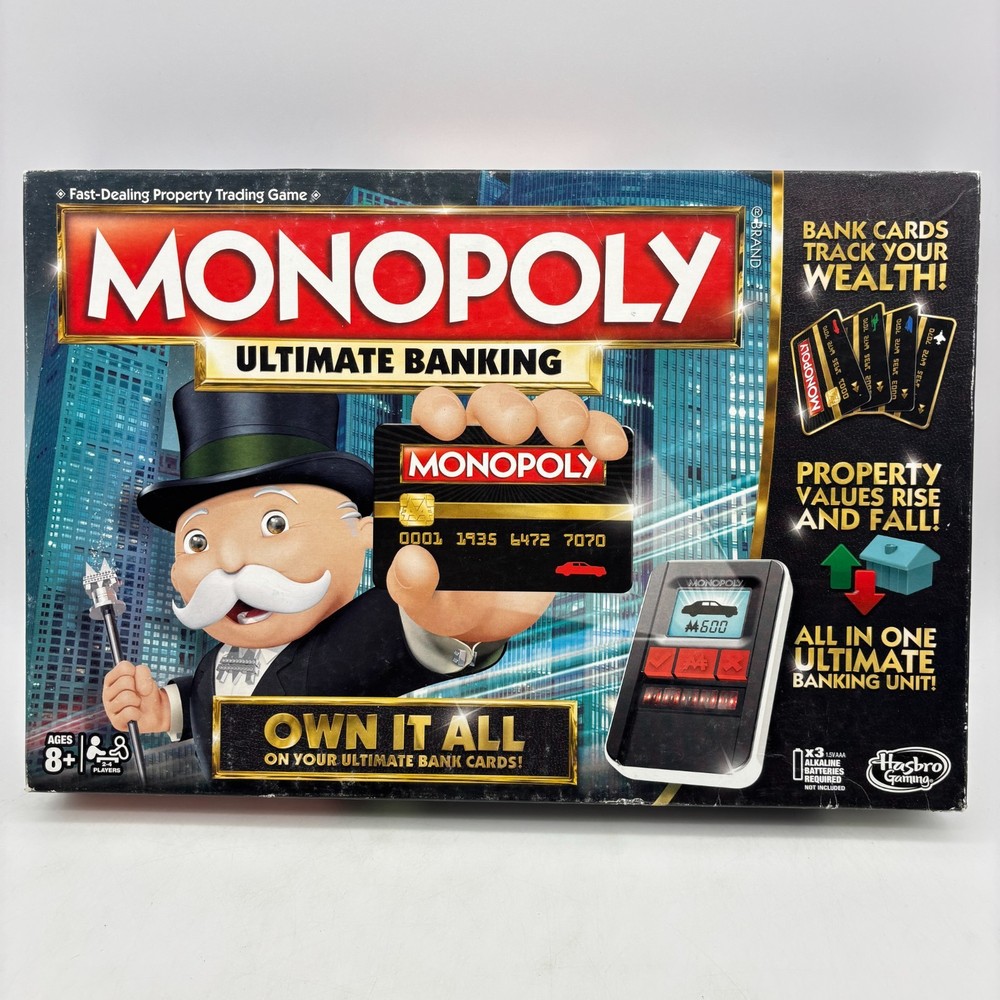 Monopoly Ultimate Banking COMPLETE UNIT WORKS Hasbro 2016 Electronic