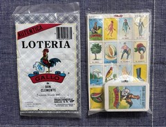 2 Vintage Don Clemente Loteria Card Games – Gallo – 10 Tablas Naipes Cancionero