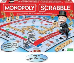 Monopoly Scrabble Board Game – Play in UNDER ONE HOUR – Game Night Kids & Adults