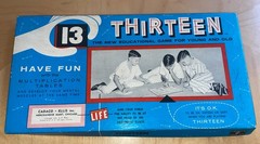 Vintage THIRTEEN 1955 Cadaco Ellis Educational Mathematical Board Game No 220 A+