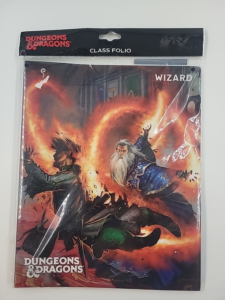 Dungeons and Dragons RPG: Wizard – Class Folio with Stickers Brand New