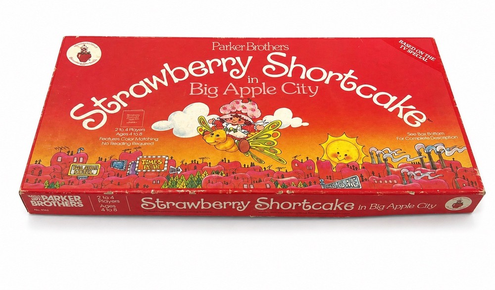 Vintage 1981 Parker Brothers Strawberry Shortcake in Big Apple City Board Game