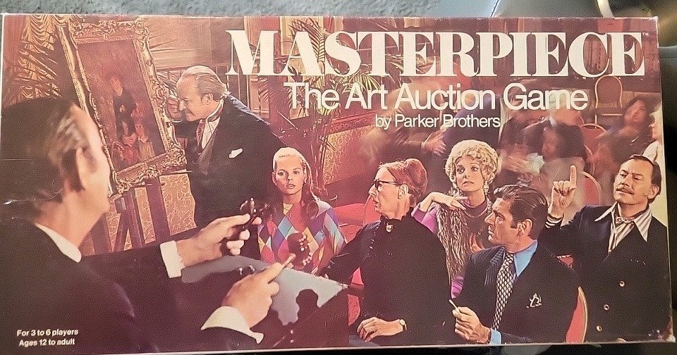 1970 MASTERPIECE Art Auction Game 100% Complete Parker Brothers VTG