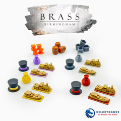 Brass Birmingham – 175 Deluxe Tokens (Score + income markers Free Gift)