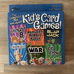 Regal Games Card Games for Kids – Go Fish, Crazy 8’s, Old Maid, Slap Jack, NEW