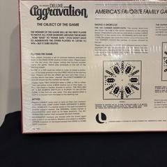 1977 Aggravation Deluxe Party Board Game #8321 Factory Sealed Cellophane Vintage