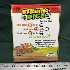 Outset Media Board Game – Farming Dice – Farmer – 2015 – Complete – Ships Free