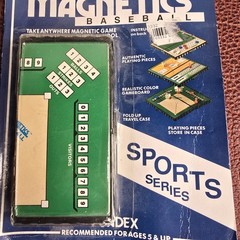 VTG Fundex Mini Magnetics Baseball Travel Game Case Fun Car Sports New