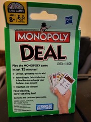 NEW Monopoly Deal Card Game – Ages 8+; 2-5 Players – Games 100 – Quick Card Game