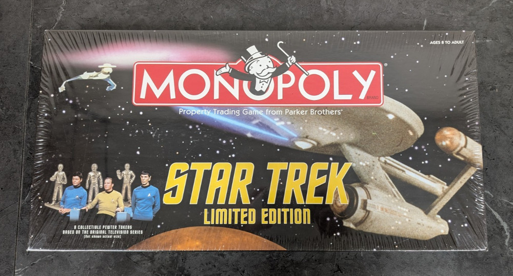 Hasbro – Monopoly: Star Trek Limited Edition (2000) – Sealed! Nicked Corner!