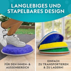 National Geographic Kids Jumbo Balance Stones – 12 Non-Slip Balancing Stones…