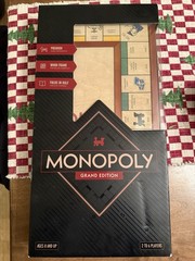 Monopoly Grand Edition Deluxe Folding Wood Frame – New and Sealed