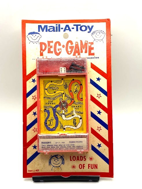 Vintage New Sealed Mail-A-Toy Peg Game Snakepit F.J.T. 1954 #401 Travel Game USA