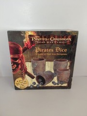 Dead Man’s Chest PIRATES DICE Game 100% COMPLETE Disney Pirates Of The Caribbean