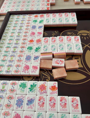 🀄️160 American Mahjong Tiles 4-Layer Acrylic Pearl Color Engraved Set