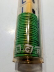 ✨VINTAGE✨ LCR Left Center Right DICE GAME in Tube COMPLETE w/Instructions, 1992