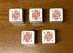 Vintage Poker Dice Game Set – Very Nice – Never Used