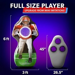Touchdown Challenge Game – Inflatable Receiver & 4 Rubber s