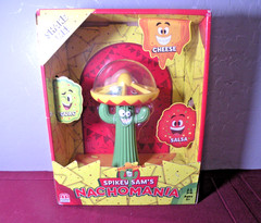 Spikey Sam’s Nachomania Game by Mattel Games cinqo de mayo nachos game salsa