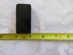 Vtg Puremco Super Thick 1/2” Marblelike Black Professional Dominoes USA #816