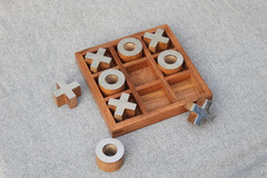 T One Wooden Tic Tac Toe Game | Board Games for Adults | Table Top Living Room D