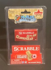 World’s Smallest Scrabble Classic Tabletop Game Portable Fun for All Ages – NEW