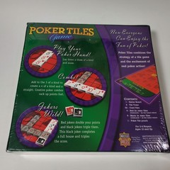 Master Pieces Poker Tiles Game 2-4 Players Ages 12 and UP New