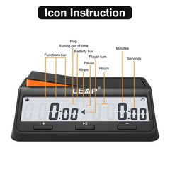 Chess Clock Digital Chess Timer Advanced for Board Game and Chess Timer with