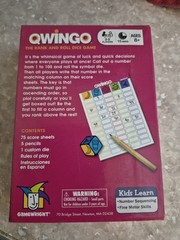 Qwingo Rank and Roll Family Dice Game Gamewright 2-5 Players Ages 8+