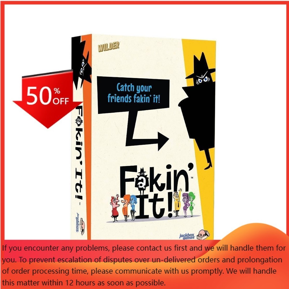 Wilder Games Jackbox: Fakin’ It Card Game: Thinking Party Game for 2-6 Players