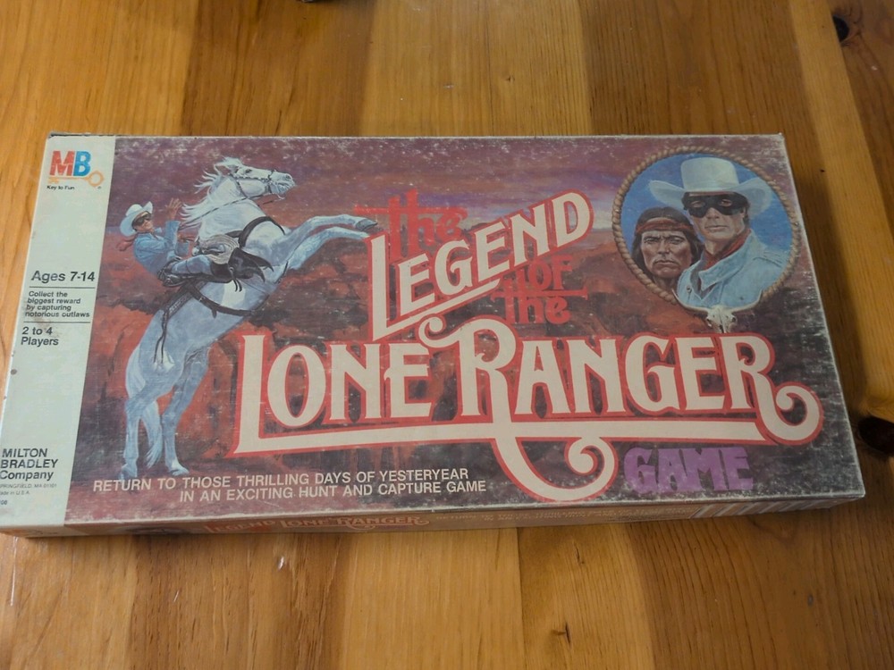 The Legend of the Lone Ranger Board Game 100% Complete Milton Bradley 1980