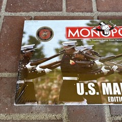 Monopoly US Marines Board Game Military 2005 Collector’s Edition New Sealed