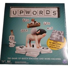 Upwords Board Game Of Quick Stacking And Word Hacking By Spin Master New Sealed