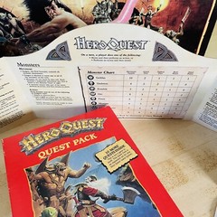 1990 Hero Quest & Kellar’s Keep Quest Pack • Milton-Bradley • Fantasy Board Game