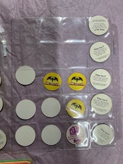 Vintage POG Lot Mixed Pogs Lot Various Animals, Batman, and zeebs