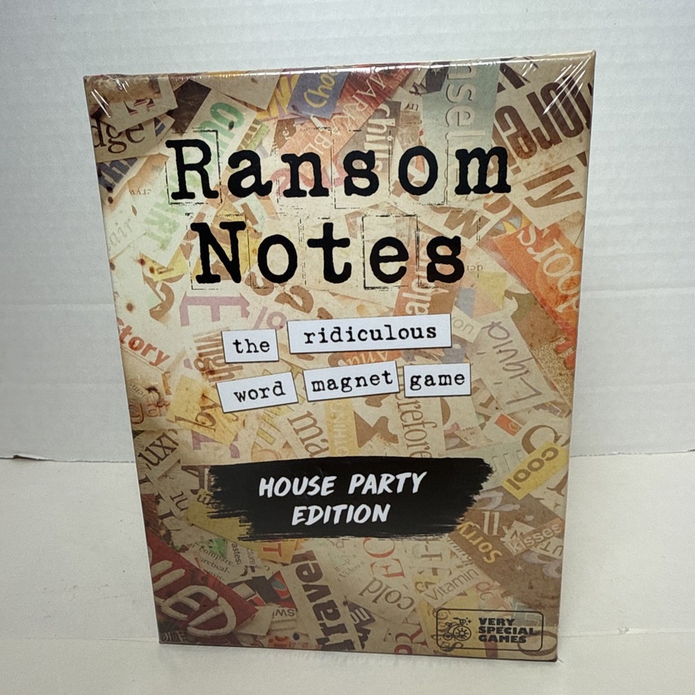 Ransom Notes House Party Edition The Ridiculous Word Magnet Game New Sealed