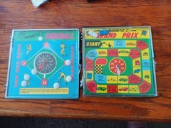 Vintage Magnetic Baseball Game AND Grand Prix Game