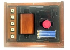Yahtzee Game Vintage Collection Bookshelf Edition Wooden Box Complete Free Ship