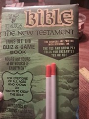 Lee Publications Sealed Yes & Know Bible New Testament Quiz Book Invisible Ink