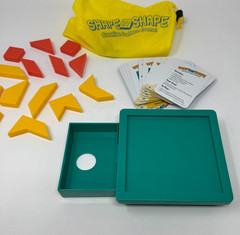 Think Fun Shape by Shape Travel Game Creative Pattern Tiles w/Bag COMPLETE