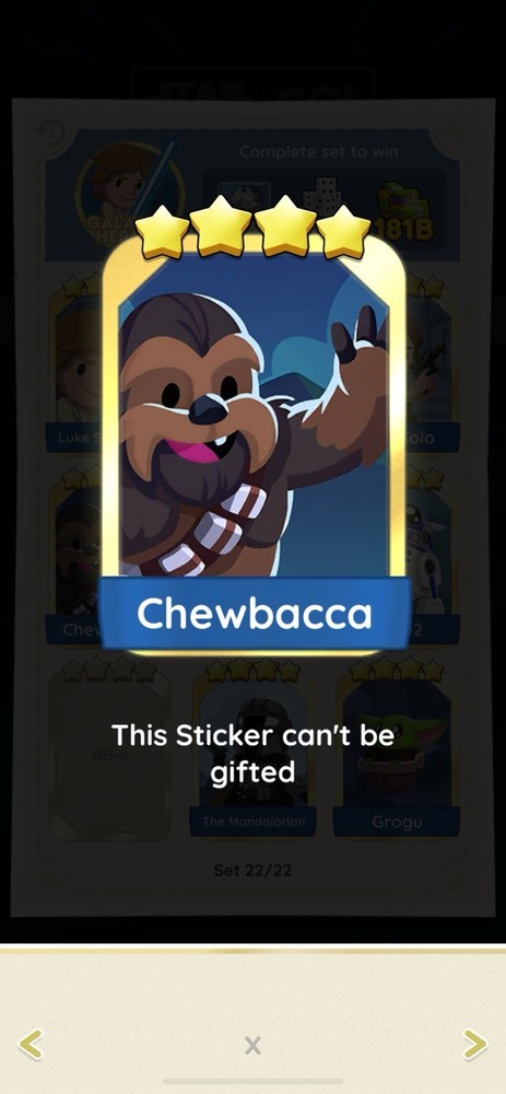 4 ⭐️ CHEWBACCA – SET 22 ⚡️ GOLDEN BLITZ ⚡️VERY CHEAP AND FAST DELIVERY 🔥