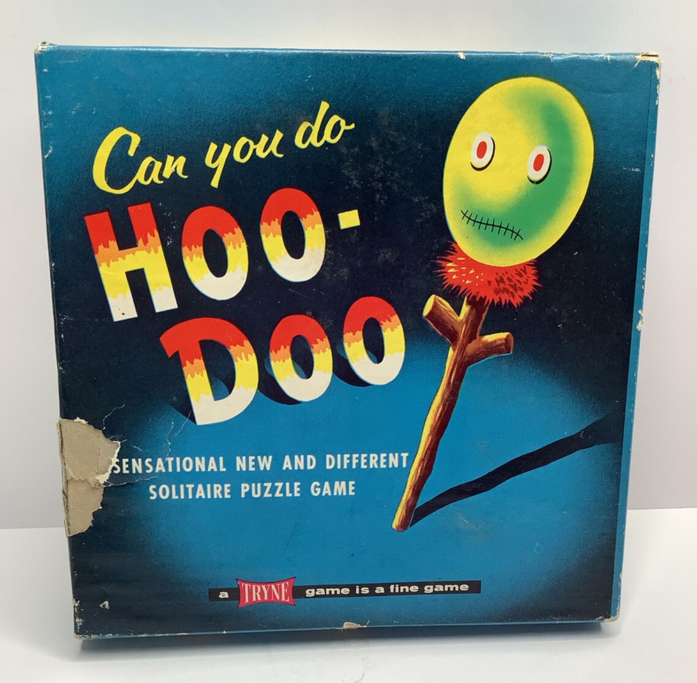 Hoodoo 1950s Vintage Game Voodoo Peg Puzzle Solitaire Tryne Games Hoo-Doo *READ*