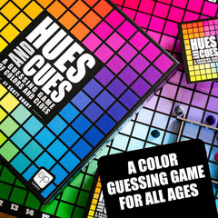 HUES and CUES – Vibrant Color Guessing Board Game for 3-10 Players Ages 8+, Conn